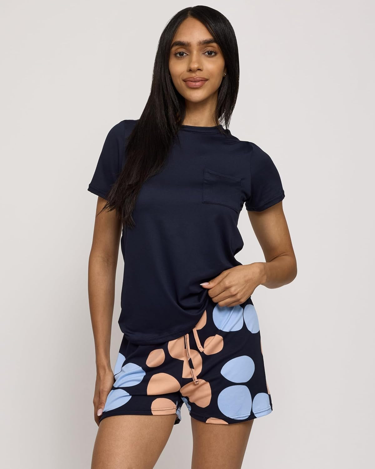 2 Pack: Ultra Soft Women’S Pajama Set Short Sleeve and Shorts Lounge & Sleepwear (Available in Plus)