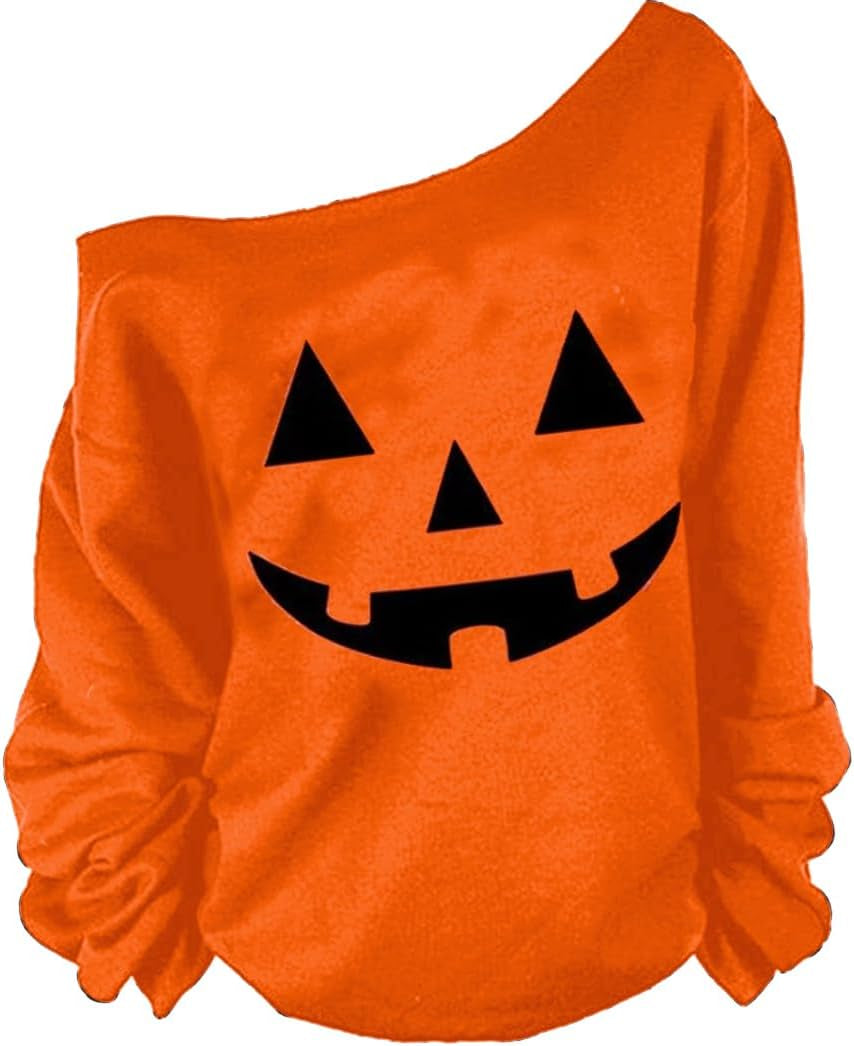 Woman’S Sweatershirt Lips Print Causal Blouse off the Shoulder Long Sleeve Loose Slouchy Pullover plus Size Tops