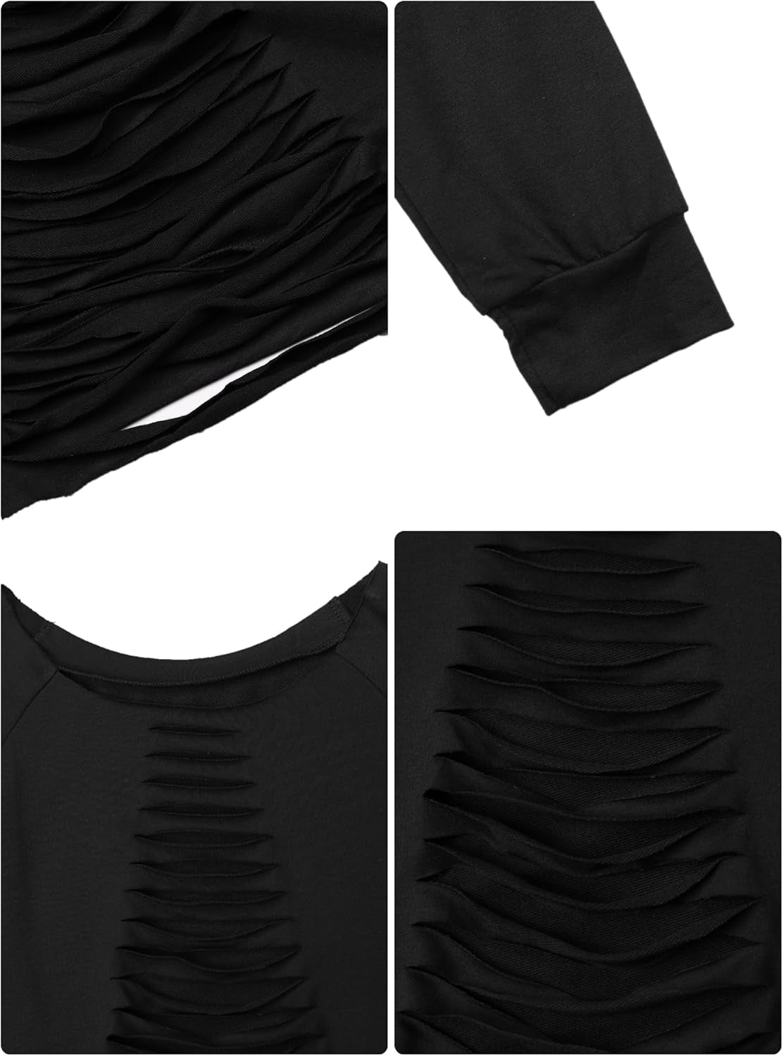 Women'S Sexy off Shoulder Sweatshirt Long Sleeve Hollow Out Sweatshirts