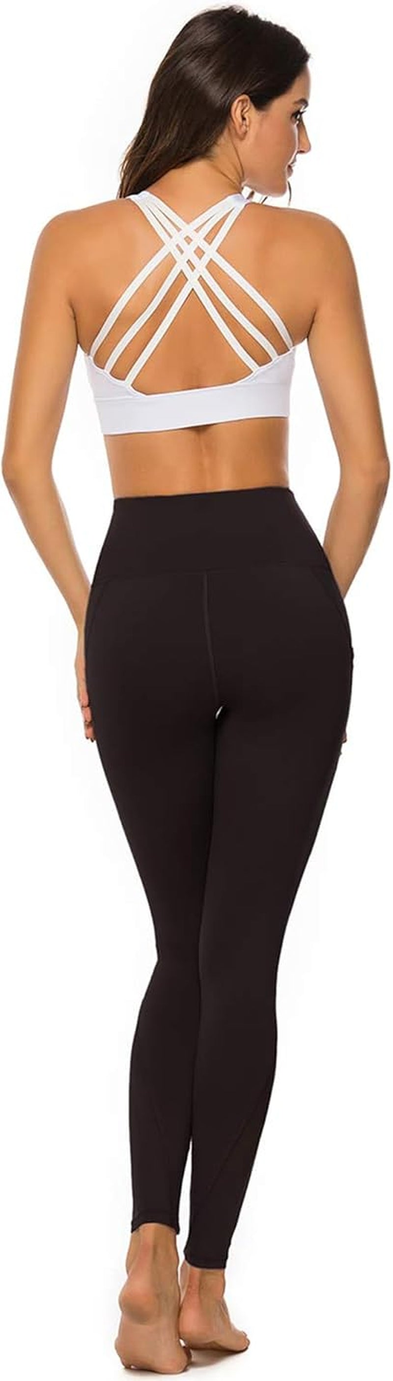 Sports Bras for Women High Impact Sports Bra - Removable Padded Yoga Racerback Bra Workout Crop Tops