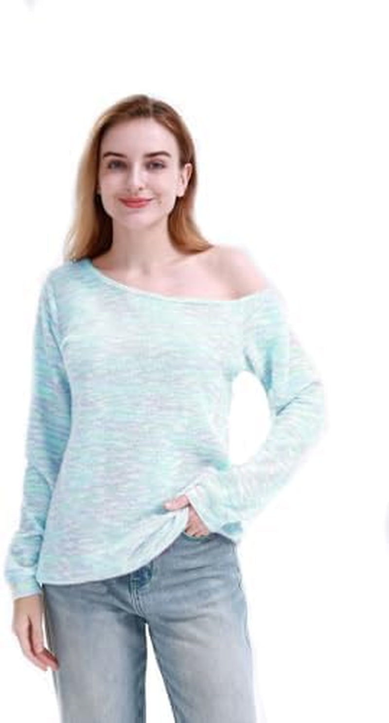 Woman’S Sweatershirt Lips Print Causal Blouse off the Shoulder Long Sleeve Loose Slouchy Pullover plus Size Tops